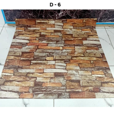 3D Brick Design Self-Adhesive Waterproof Foam Sheet 3D PE Foam Wallpaper